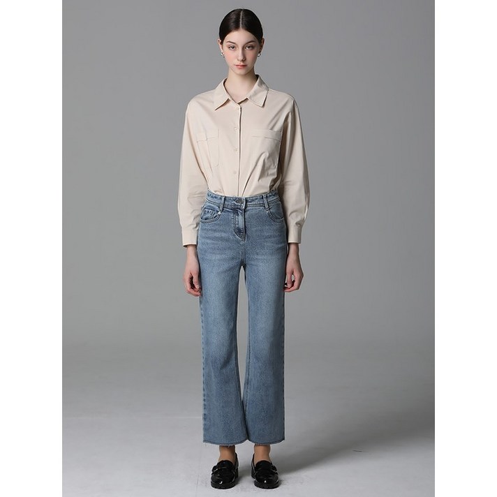 쉬즈미스 워싱 컷팅 데님 팬츠  택가격 178000원