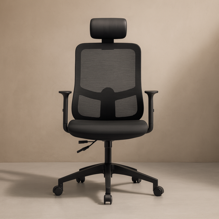 바른설계 유니백체어 인생 공부의자, 블랙