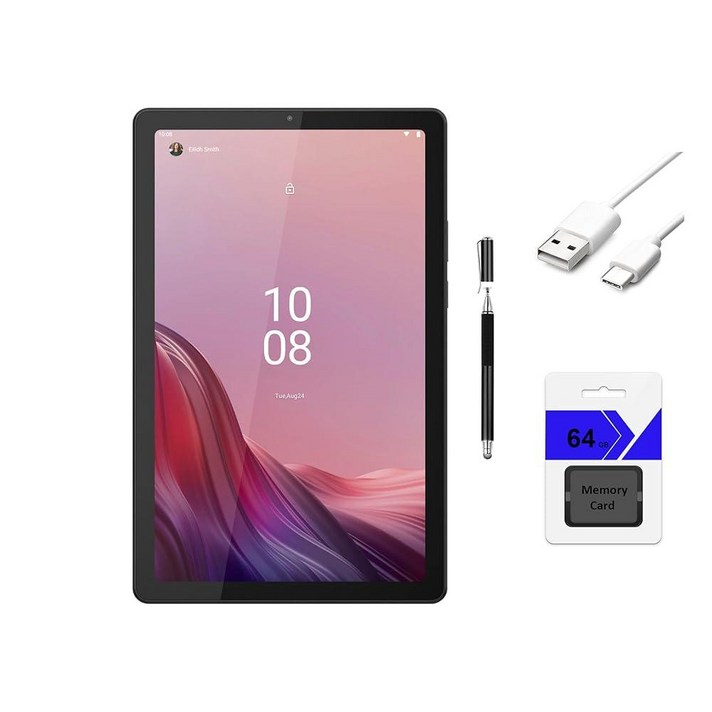 Lenovo 탭 M9 9인치 HD 1340 x 800 태블릿, MediaTek Helio G80, 3GB RAM, 32GB eMMC  64GB 메모리 카드, 안드로이드 1