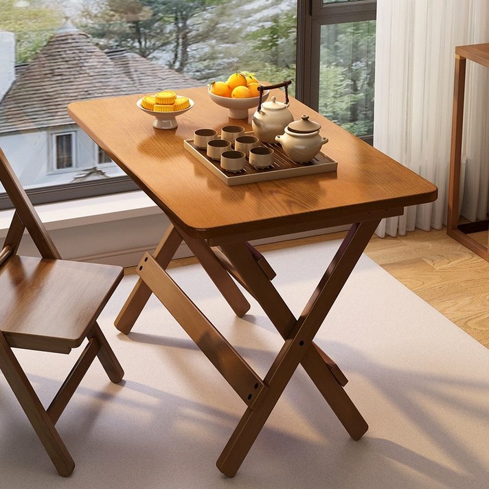 하루꿈 접이식 테이블 높이조절 원목 책상 식탁 다용도 원룸 거실 주방 간이 홈 테이블