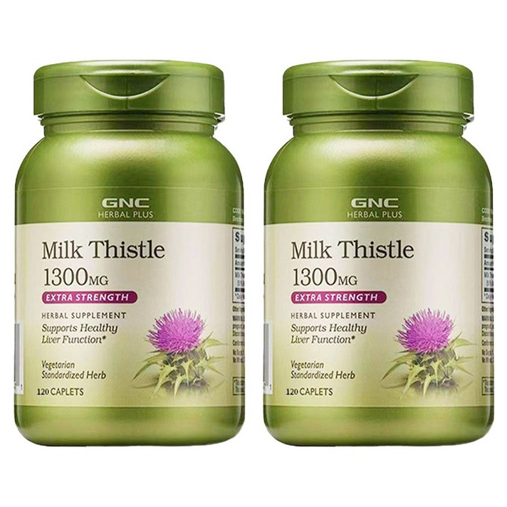 GNCHERBALPLUS 밀크 시슬 1300mg 캐플릿