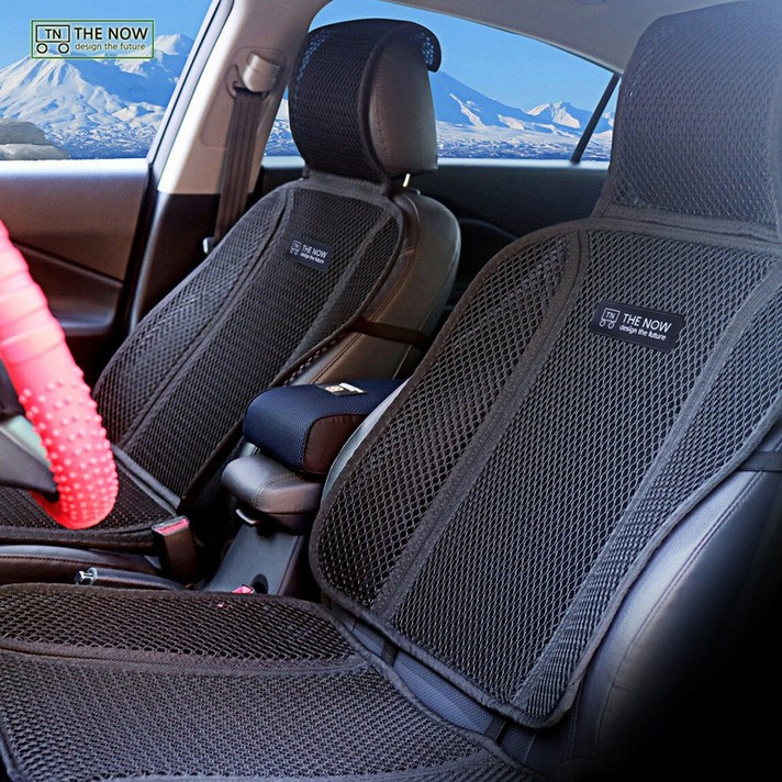 더나우 시원한 차량용 여름시트 1p, 3D쿨시트커버 블랙, 1개