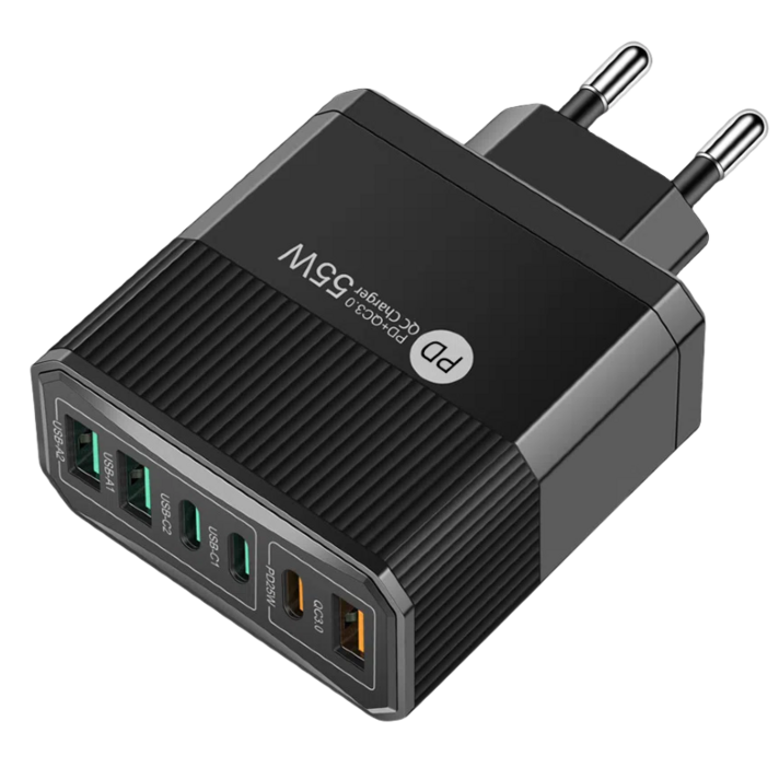 인생을 즐기다 3USB3PD 6포트 멀티 고속충전기 55W 인생을 즐기다 3USB3PD 6포트 멀티 고속충전기 55W