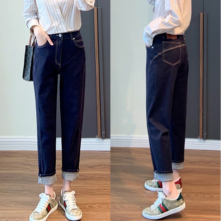 스타일아유 여자 슬림 보이핏 스티치 데님 팬츠 생지 스판 청바지 스타일아유 여자 슬림 보이핏 스티치 데님 팬츠 생지 스판 청바지