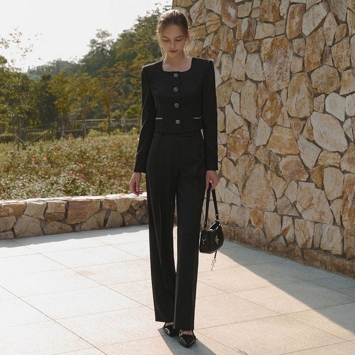 백화점 정품 25FW 잇미샤 25 FW 원턱 와이드 팬츠 ITP8ZPT720