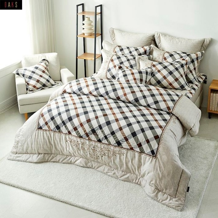 닥스 침구 모달 쇼팽 베이지4.4 솜샤시이불커버 싱글