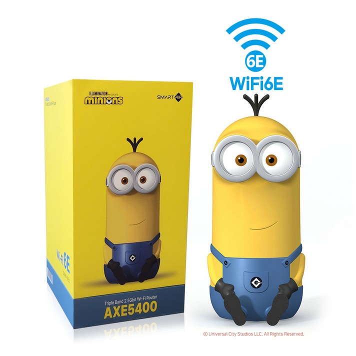 케빈 미니언즈공유기 와이파이 WiFi 6E AXE5400