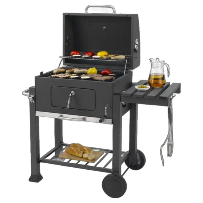 카나모 특대형 훈제 바베큐그릴 숯불그릴 불판 캠핑 화로, 1개