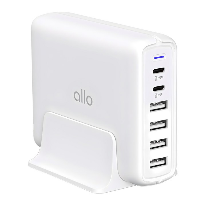 알로코리아 90W 접지형 6포트 PD PPS C타입 초고속 멀티 충전기