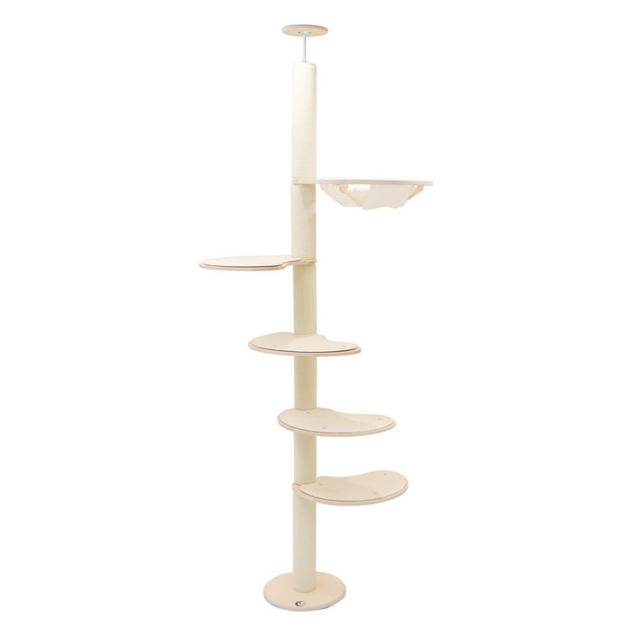 캣츠드림 고양이 기본에 충실한 해먹형 풀카펫 캣폴 세트 001 대형 B형