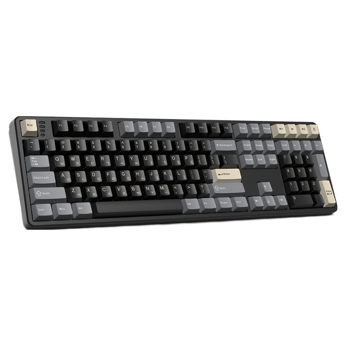 한성컴퓨터 3모드 가스켓 저소음 유무선 기계식 키보드 38g, 딥블루 뽀송, GK798 PRO, 로얄블랙