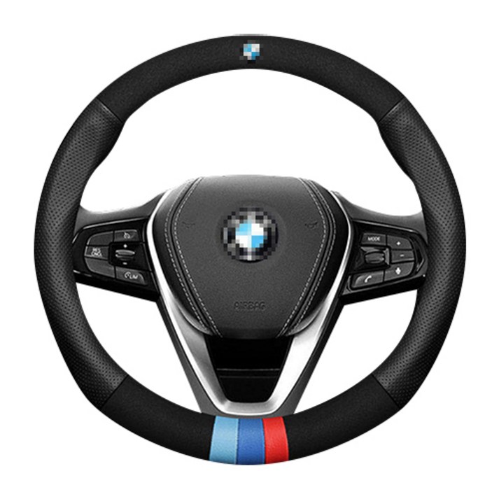BMW 최고급 명품 소가죽 알칸타라 스웨이드 핸들커버 370~380mm X1 X5 X3 X4 X6 G30 520 530 320 720