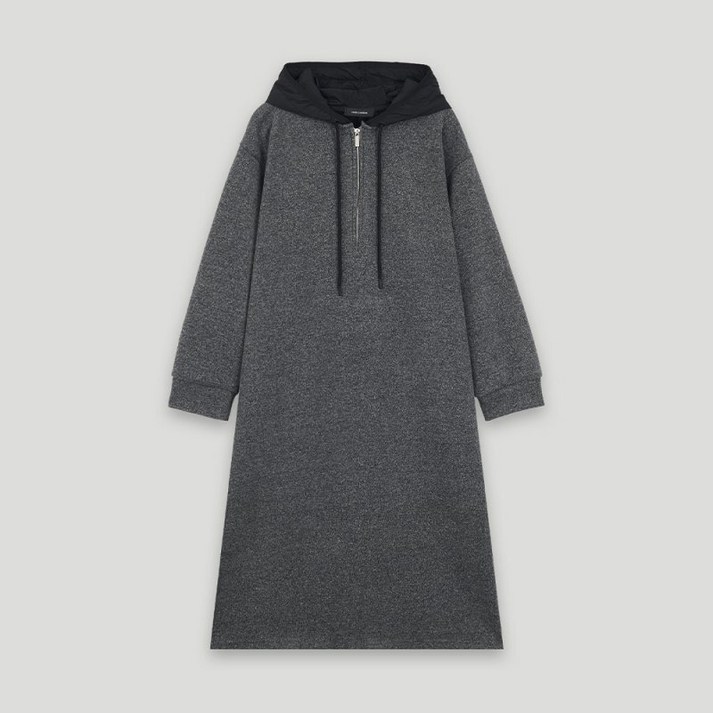 백화점정품   코데즈컴바인 패딩 후드 반집업 롱원피스 CKDTO381WB 여성