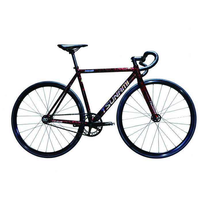 쓰나미 픽시 SNM100 앞뒤브레이크 기본장착 중학생 입문용 완차 7.5kg 국내조립출고, 1개, 49cm, 파이어워크레드