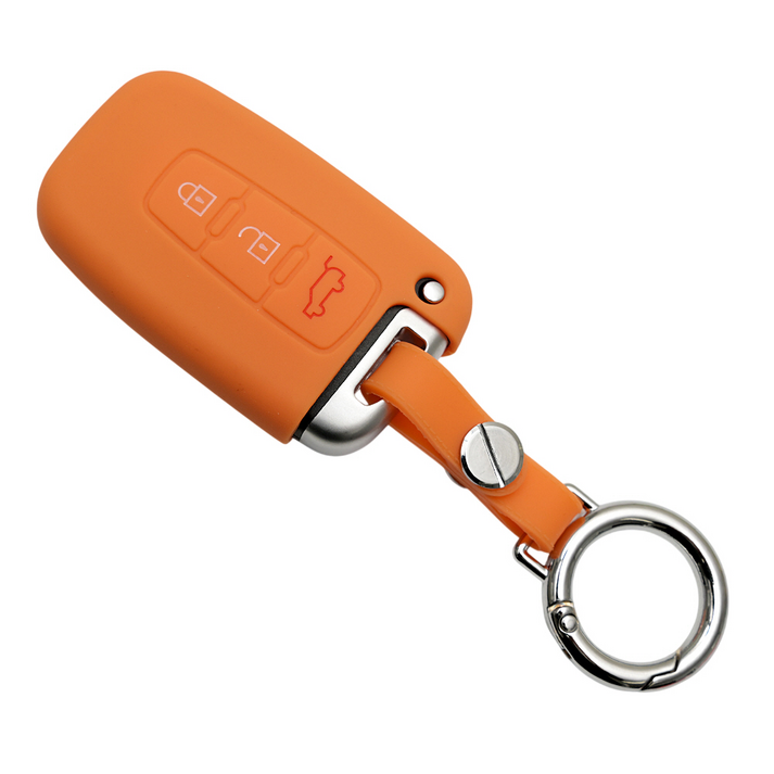 현대 기아 아반떼MD 싼타페CM 모닝 레이 호환 자동차 실리콘 스마트키 케이스 키홀더