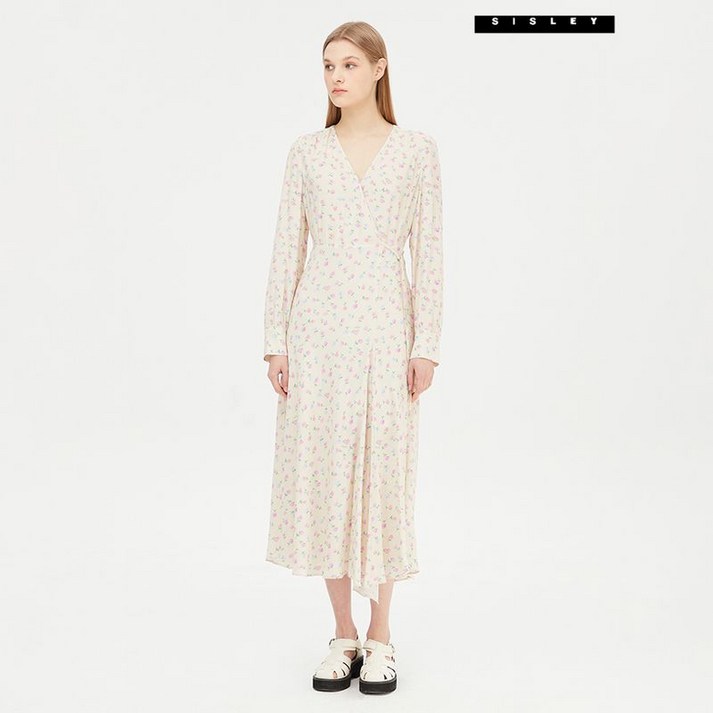 시슬리  카프리 프린트 훌 원피스 SAOP07411