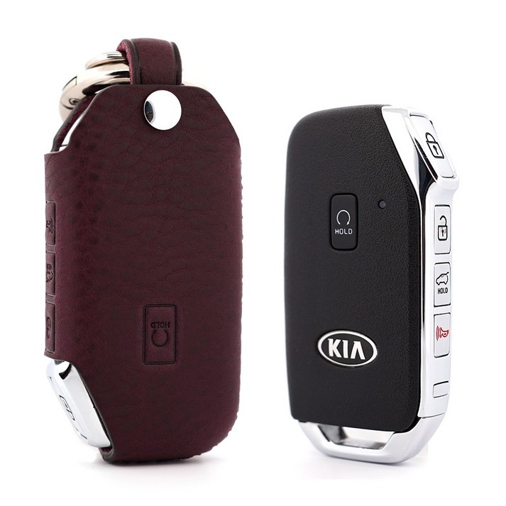 페레노 기아 5버튼 스마트키 가죽케이스 PK07  키케이스 K5DL3 쏘렌토MQ4 셀토스 K7프리미어 카니발KA4 K8 K3 스포티지 니로 쏘울 EV6 호환
