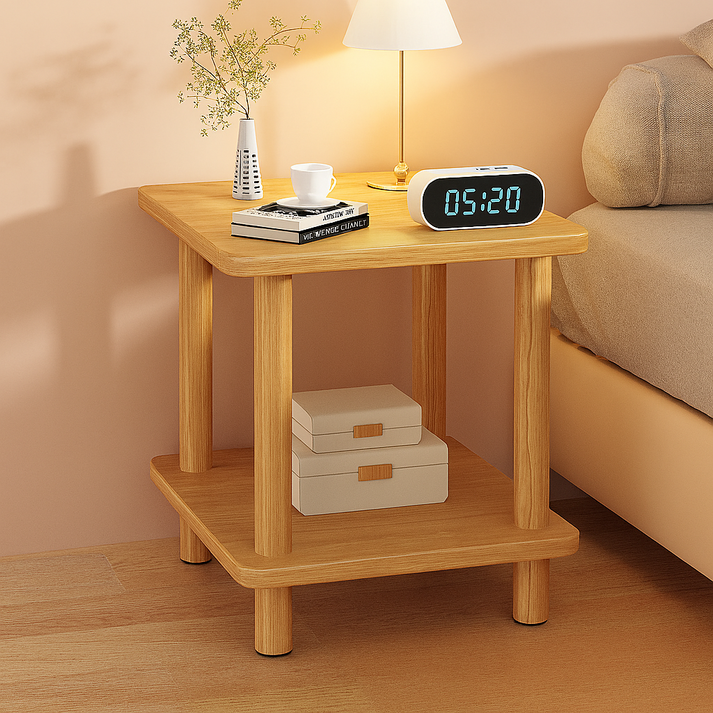 루센트리 튼튼한 침대 협탁 거실 원목 수납장 사이드 테이블