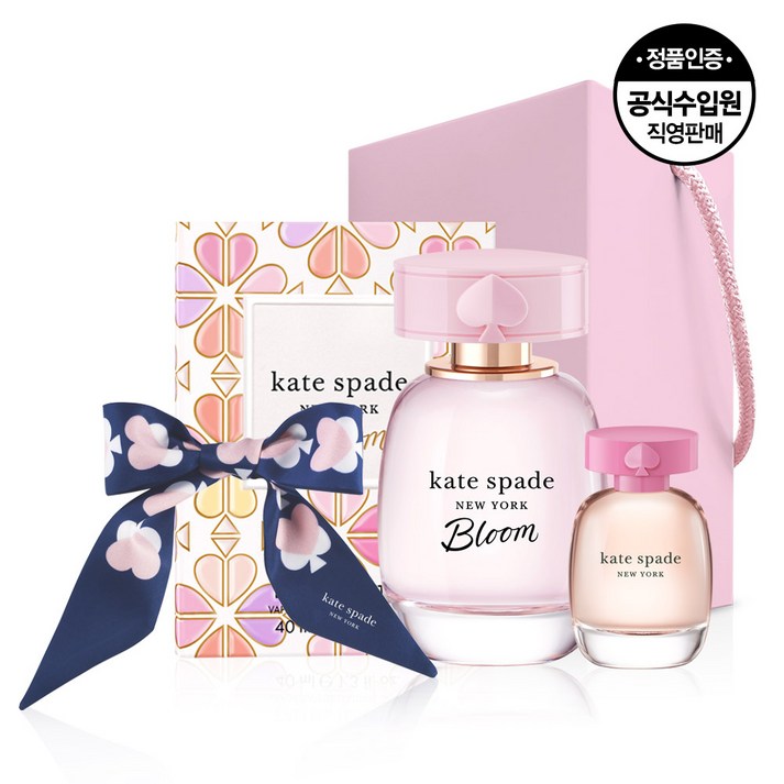 케이트 스페이드 블룸 EDT 40ml 세트 미니어처 4.5ml미니 스카프, 1개