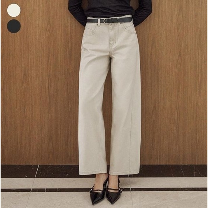 게스 진 여성 절개 와이드 OP3W5335