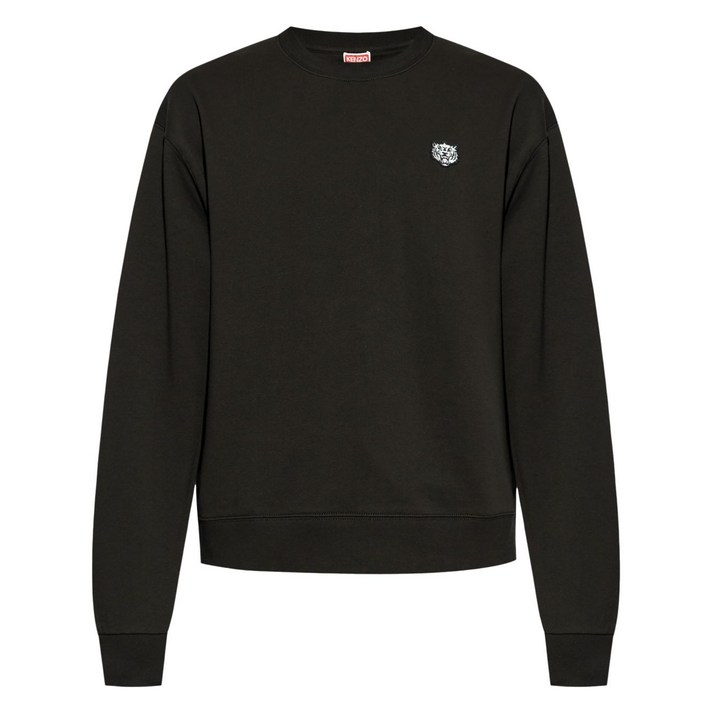 겐조 로고 패치 코튼 스웨트셔츠