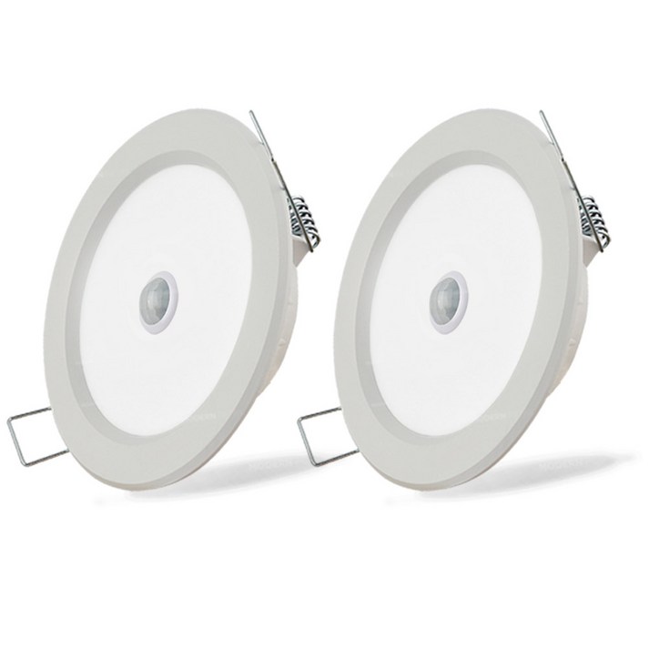 LED 매입 센서등 매립 센서 6인치 15W 주광색, 2세트