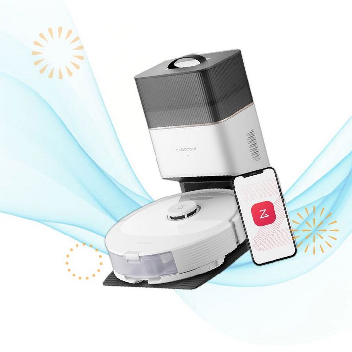 roborock 로보락 개털 청소기 Q8 Max+ 로봇청소기, 자동 먼지 비움, 7주 핸즈프리, 장애물 회피, 5500Pa 흡입력, 듀오롤러 브러쉬, 앱 제어, 화이트 TC