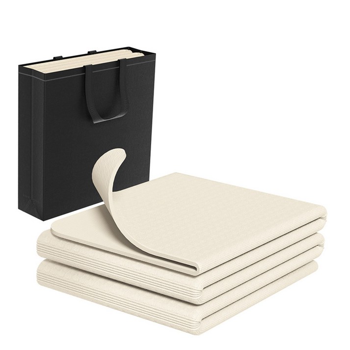 Auxamy 요가매트 접이식 tpe 6mm, 1개, 라이트옐로우