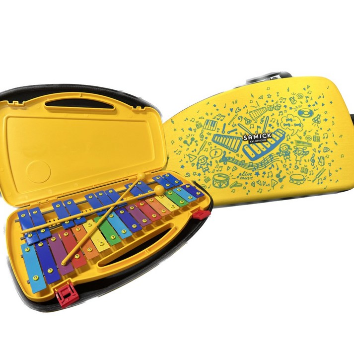 삼익악기 실로폰 NSXE27 27판 프리미엄 에바 케이스 글로켄슈필, YELLOW, 27판, 1개