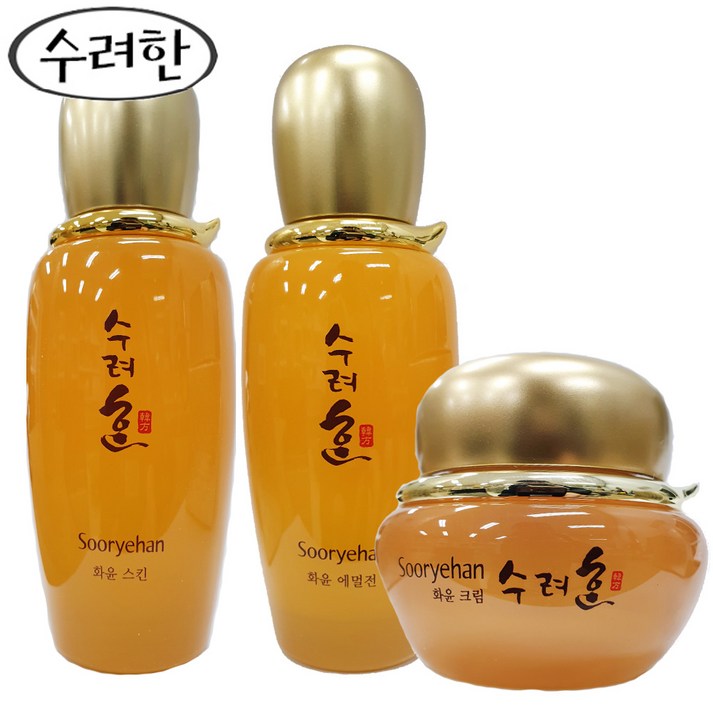 수려한 화윤 3종 스킨80ml/에멀전80ml/크림25ml 3종