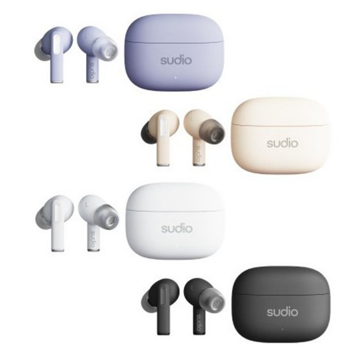 SUDIO A1 PRO  블루투스이어폰 디자인 이쁘고 노이즈캔슬링이 되는 최신 무선이어셋 4가지 색상 선택가능!