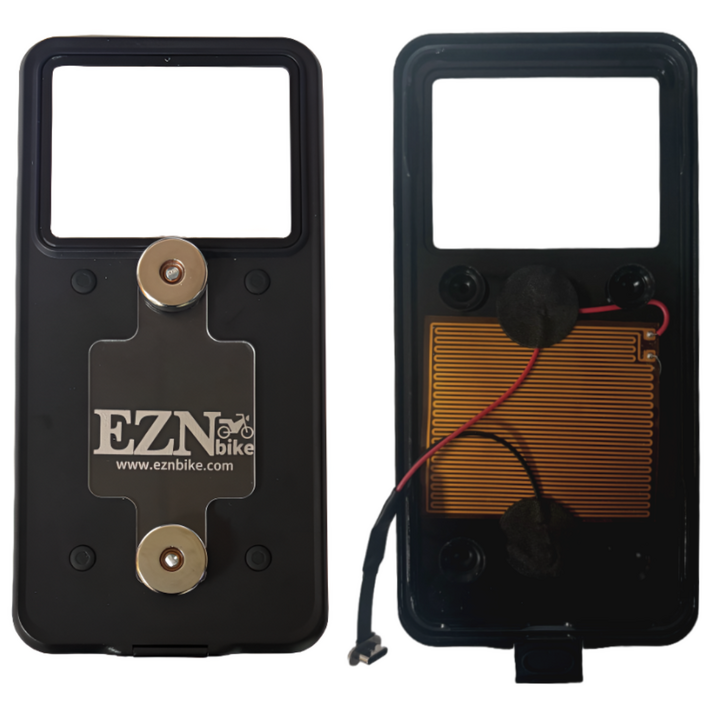 EZN 전기종호환 방한 열선 오토바이 배달대행 자석 방수 충전케이스 C타입, -, 블랙