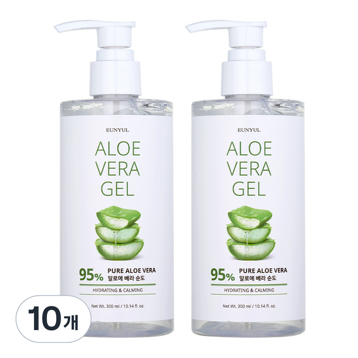 은율 알로에 베라 진정 펌프 수딩젤 95, 300ml, 10개