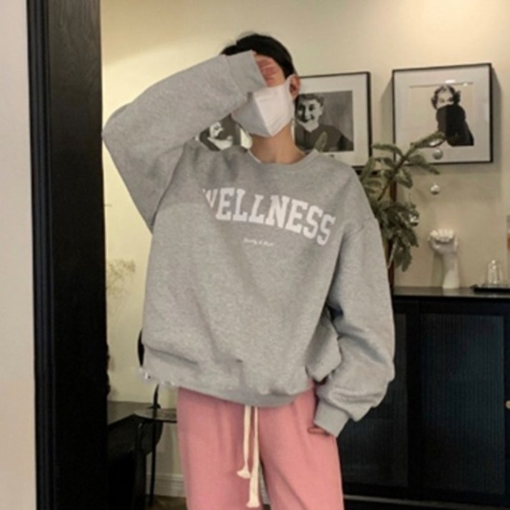 소니오 여성용 웰니스 소프트 맨투맨