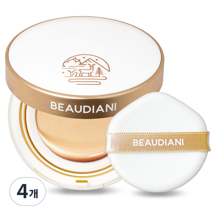 뷰디아니 메쉬 글로우 업 쿠션 파운데이션 12g, 1호내추럴커버데일리, 4개