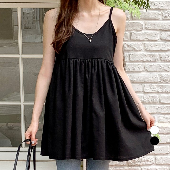 바블링브룩 여성용 프릴 뷔스티에 레이어드 나시 미니 원피스 바블링브룩 여성용 프릴 뷔스티에 레이어드 나시 미니 원피스