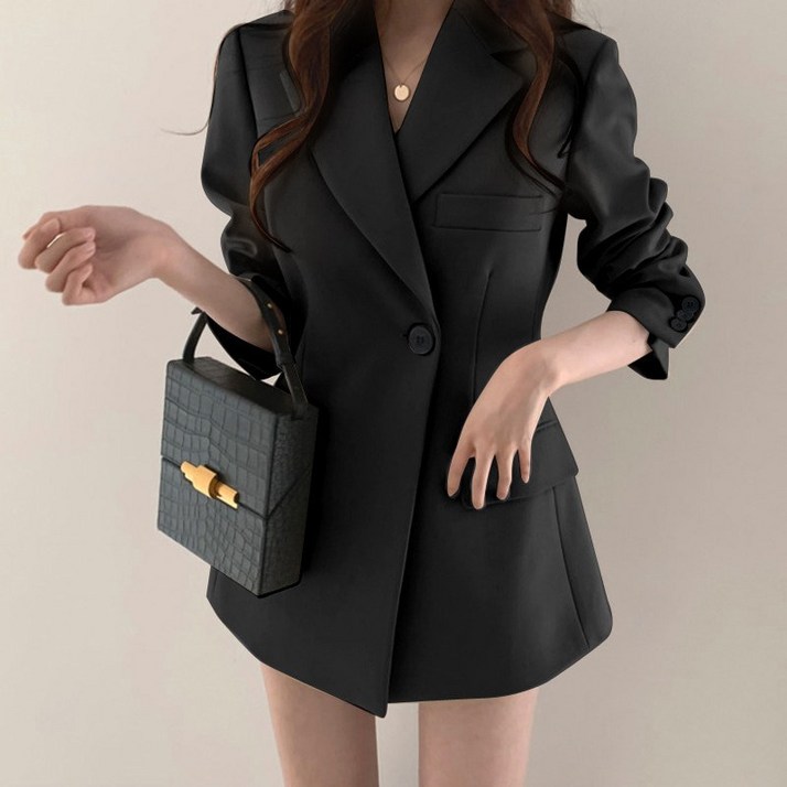 아이엠몽 여성용 비니스 블레이저 원피스 자켓
