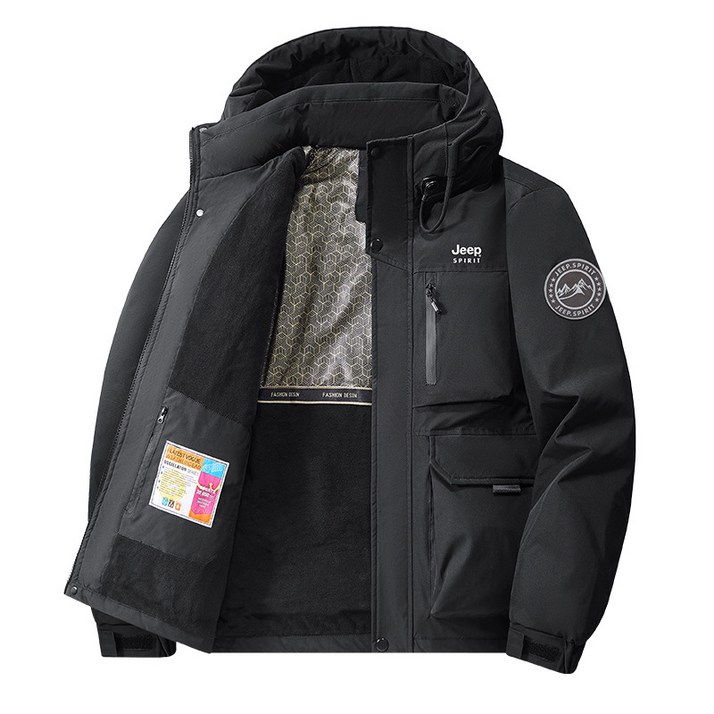 지프 스피릿 따뜻한 기모안감 아웃도어 후드 자켓 99668