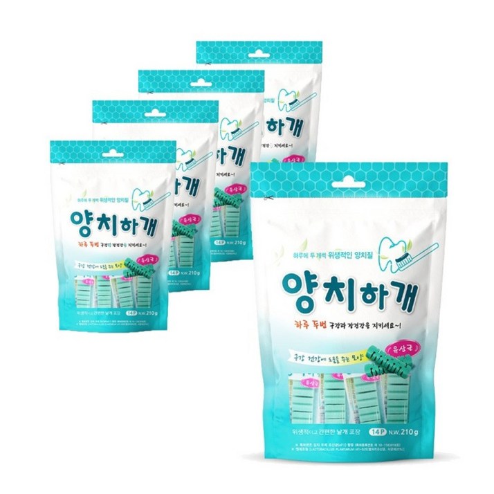묶음 할인 양치하개 유산균 14p x5 or x12