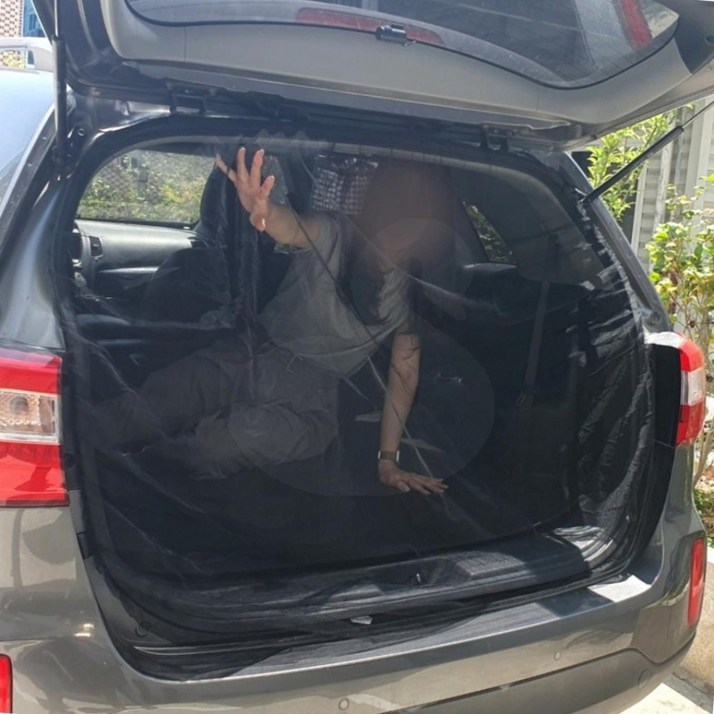 SS 차박 트렁크모기장 블랙 차박용모기장