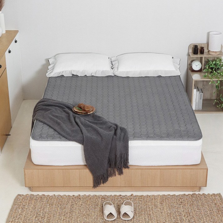 전자파없는 국내생산 3H한일온열기 초극세사 EMF 워셔블 그래핀 탄소매트 온열 전기매트 침대 전기장판 캠핑, 2.싱글