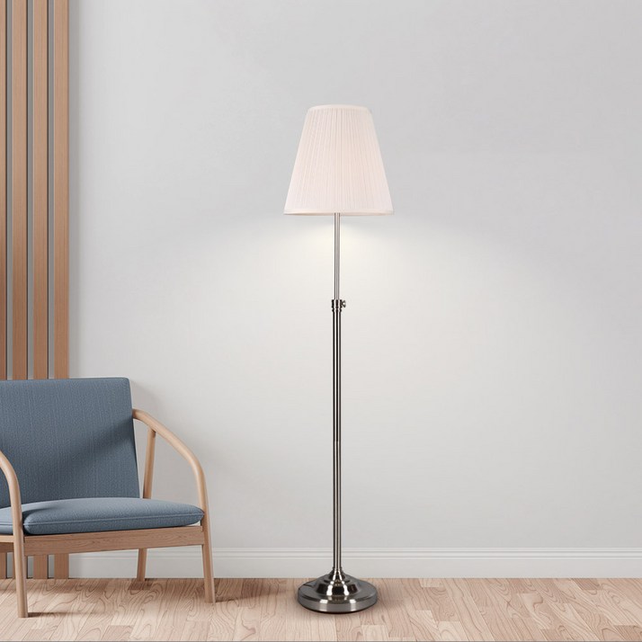 블로잉 루이스 장스탠드 조명 모던 디자인의 높이 조절이 가능한 거실 플로어 침실 조명, 실버