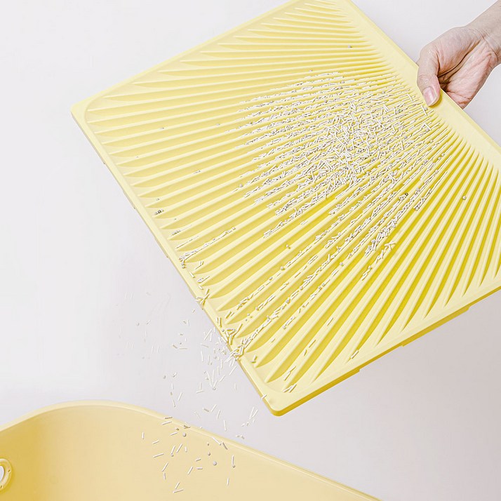 망고 고양이 사막화 방지 매트 화장실 모래 발판 확장가능