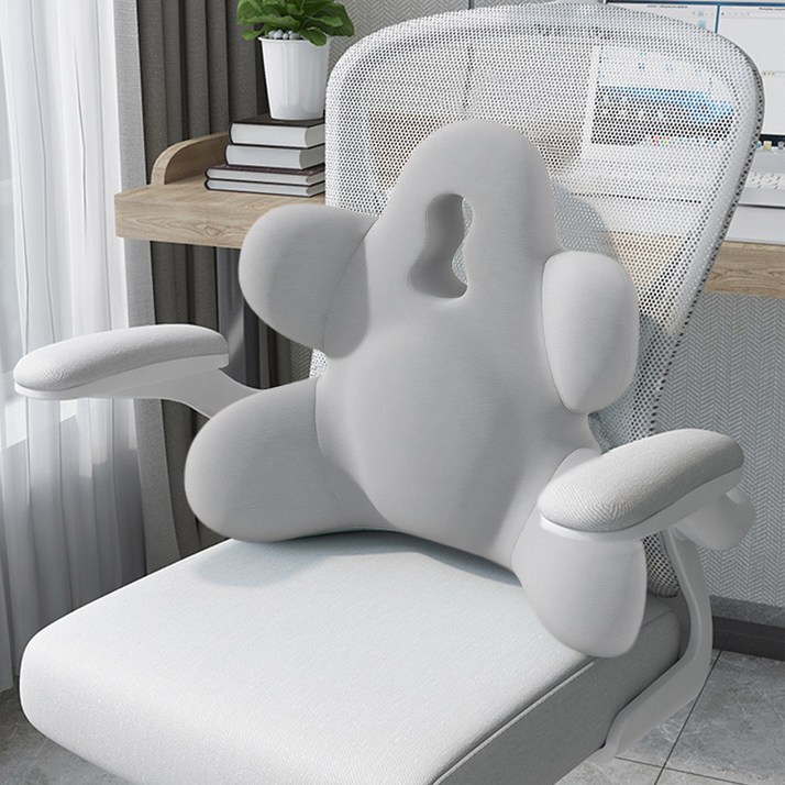 Pogeuni 고급형 사무용 가정용 다용도 바른자세 의자 등받이 쿠션