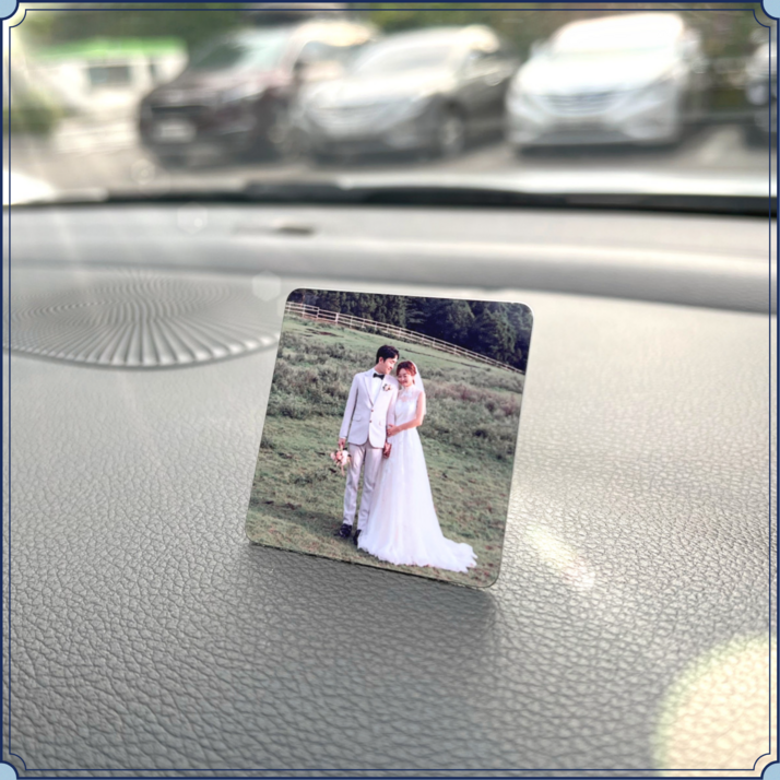 21 메탈 차량용 액자 자동차 사진 걸이 미니 포토 1개수량