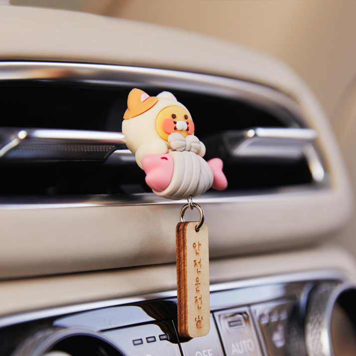 카카오프렌즈 냥냥 춘식이 차량용 피규어 카인테리어 차꾸 데코