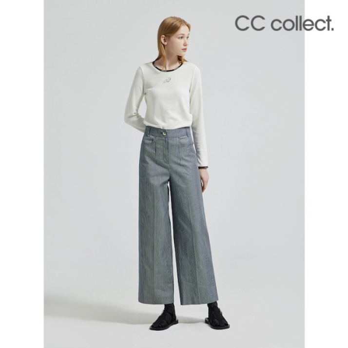 씨씨콜렉트CC콜렉트 스트라이프 코튼 와이드 팬츠 NYC223MSA009870219