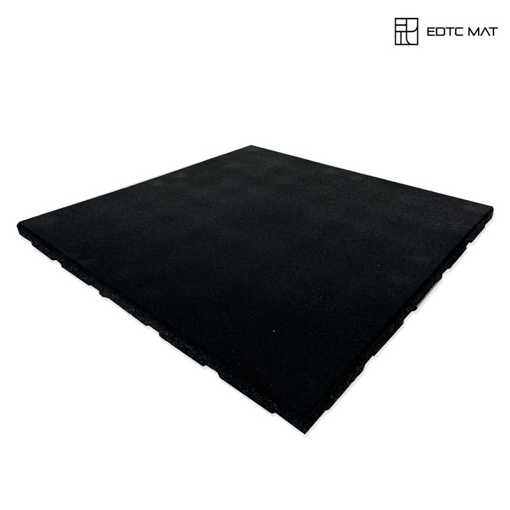 EDTC 충격흡수 소음방지 헬스 홈짐 고무매트, 민무늬, 고급 매트2.5cm  민무늬, 1개