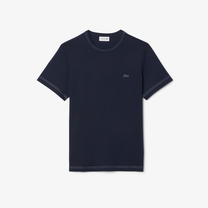 [라코스테 공식] 남성 크루넥 스티치 반팔 티셔츠 TH1748-55G 166