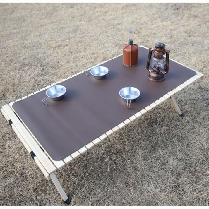 야외 L 식탁깔개 캠핑 가죽 테이블매트 덮개 1P 패드, 상세페이지 참조